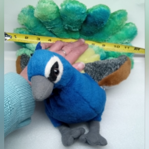Wild Republic Peacock Bird Plush Stuffed Animal Colorful 12 Inch 2014. - Picture 8 of 12